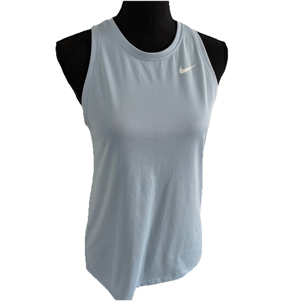 Nike Women's Dri-FIT Training Tank Top Celestine Blue Size S Small DX0701-442 - Picture 9 of 10